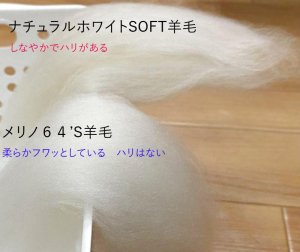 画像1: 新発売　ナチュラルホワイトSOFT羊毛 (1)